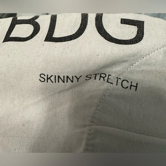 BDG MENS SKINNY STRETCH DISTRESSED LIGHT COLORED JEANS 32x30 URBAN OUTFITTERS - Picture 9 of 9